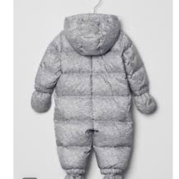 GAP Down heather puffer snowsuit - Picture 2 of 2